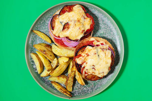 Broodjes met gesmoorde aubergine