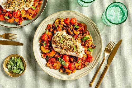 Seehecht mit Walnuss-Kräuter-Kruste