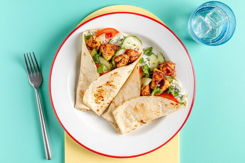 Tandoori-Hähnchen-Wraps