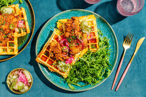 Southern Fried Chicken & Waffeln