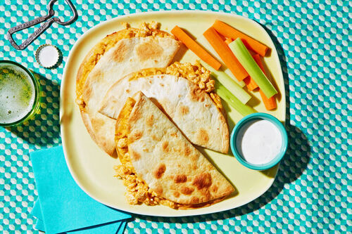 Buffalo Chicken Quesadillas