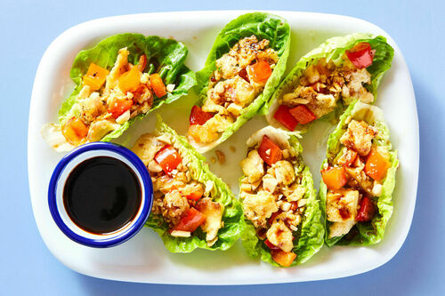 Low-Carb Teriyaki Tofu Lettuce Wraps
