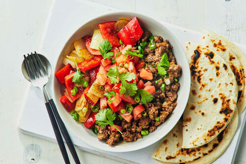 Smoky Lamb Fajitas