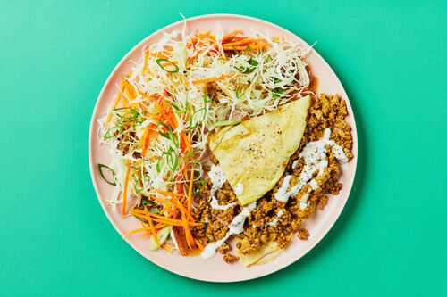 Carb-Conscious Asian Pork Omelette