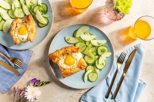 Brunchtaartjes met zalm en ei