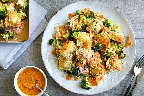 Tortelli uit de oven met kaas