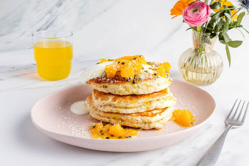 Pancakes met passievruchten