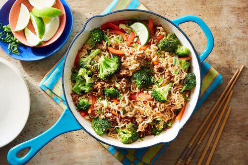 Indonesian Mee Goreng with Impossible Ground