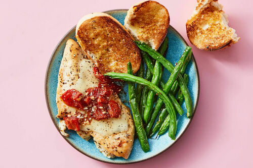 Cheesy Bruschetta Chicken