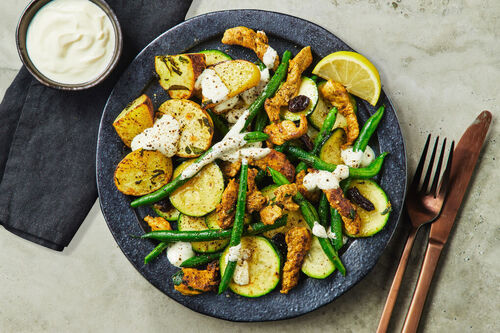 Nutritious Chermoula Pork and Greens