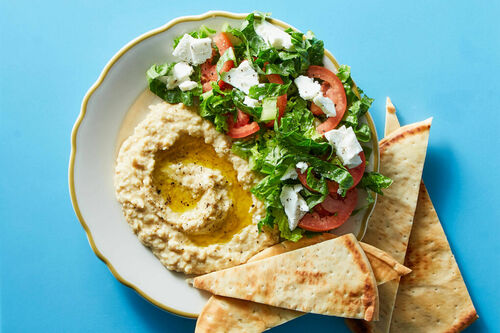Chicken Breast & Hummus Platter