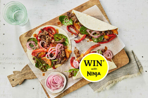 Spicy Beef and Capsicum Fajitas