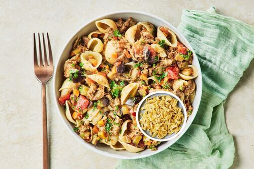 Mushroom 'Meat' Fettuccine Ragu