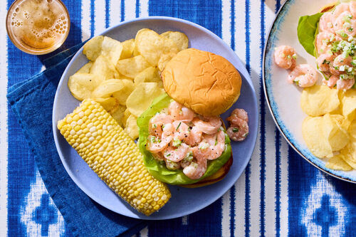 Summer Luxe! New England Shrimp Sandwiches