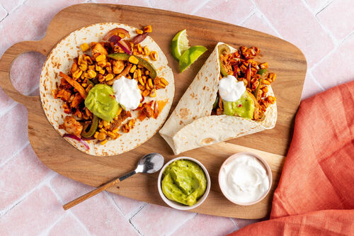 Schnelle Hähnchen-Fajitas mit Mais & Paprika
