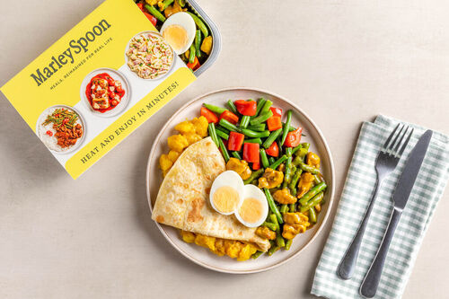 Surinaamse roti kip masala