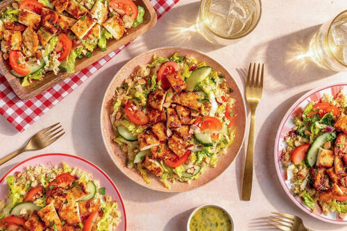 Couscousbowl met Griekse grillkaas