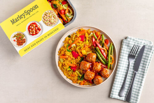 Varkensgehaktballetjes met zoete chilisaus