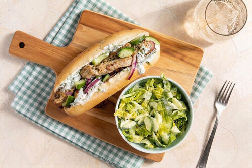 Griechisches Gyrossandwich