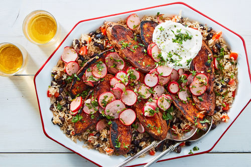 Tex-Mex Glazed Sweet Potato Steaks