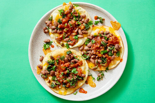 Crispy Cheddar Tostadas