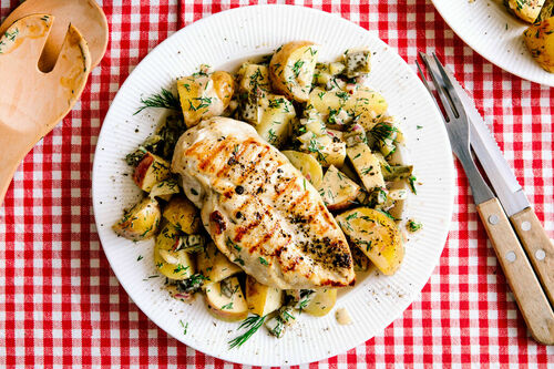 Extra veel gegrilde kip