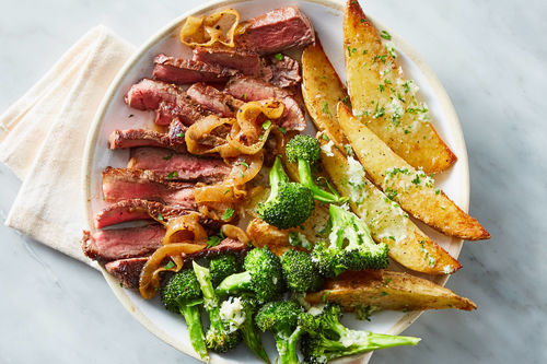 Seared Ribeye Steak & Caramelized Onions