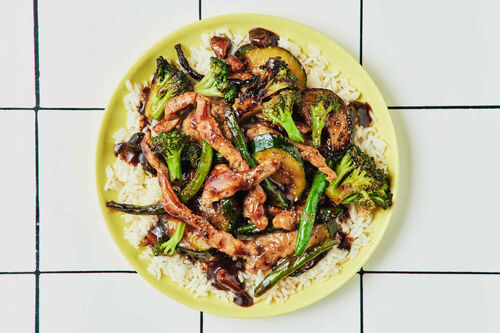 15-Min Sticky Char Siu Pork Stir-Fry