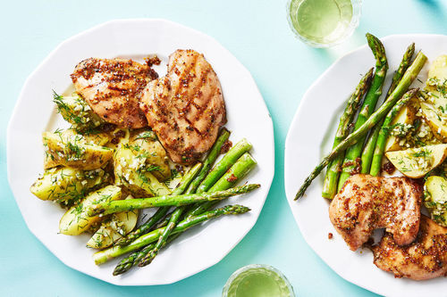 Honey Mustard Grilled Chicken Thighs