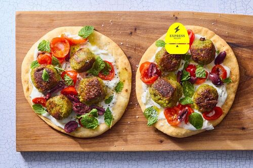 Express Recipe! Falafel & Tzatziki Pita
