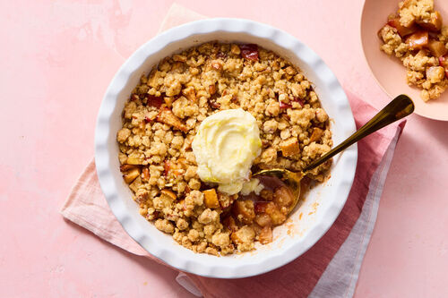 Apple & Plum Almond Crumble