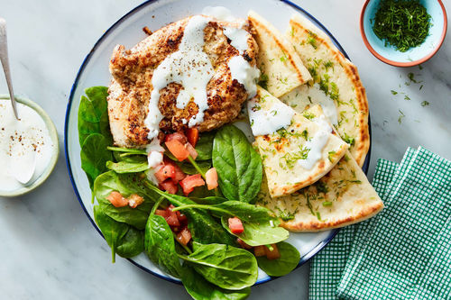 Turkish Kebab-Style Chicken & Lemon-Dill Pita