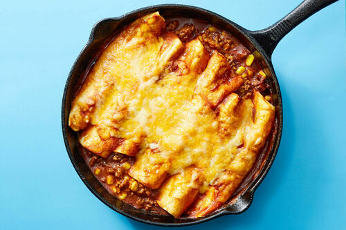 Cheesy Beef Enchiladas