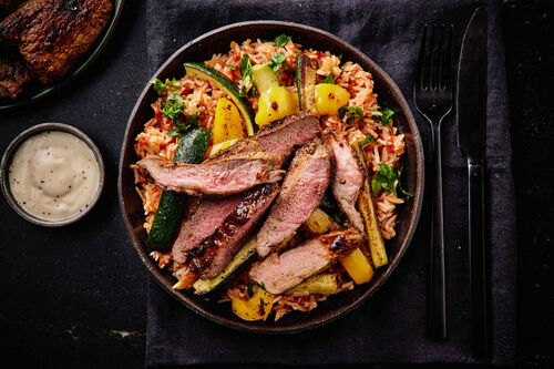 Spicy Peri Peri Lamb Leg with Arroz de Tomate