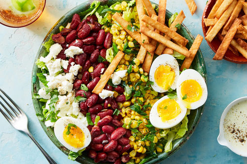 Tex-Mex Chef Salad with Shrimp