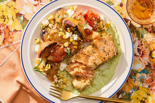 Peak Season! Herb-Crusted Salmon
