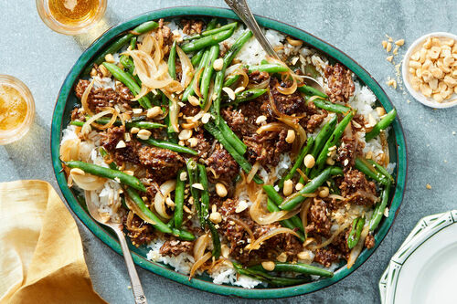Mongolian Impossible Ground Stir-Fry