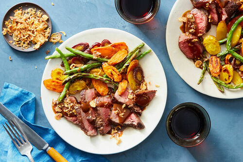 Seared Steak & BBQ Pan Sauce