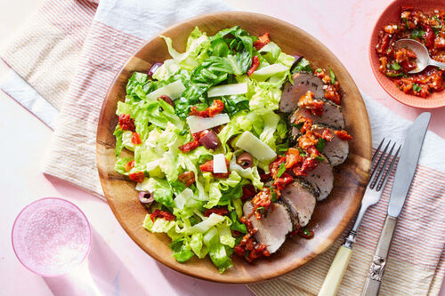 Chicken Breast with Antipasto Salad