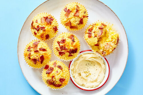 Bacon & Cheddar Corn Muffins