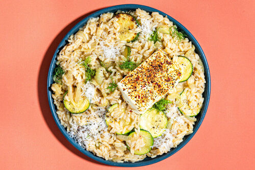 Venkelrisotto met gebakken feta