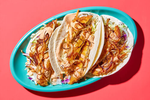 Crispy Fried Chicken Tacos