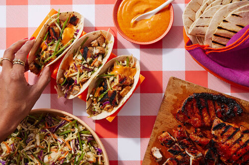Summertime! Korean Grilled Pork Tacos