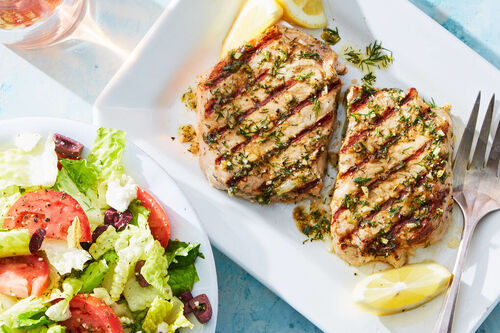 Lemon-Marinated Grilled Salmon
