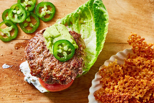 Fully Loaded Bunless Lamb Burger