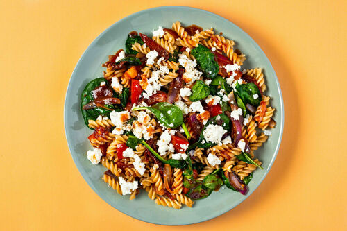 Spinazie-tomaten-fusilli