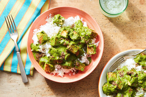 Vegan Palak "Paneer"