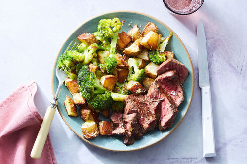 Seared Steak & Rosemary-Garlic Pan Sauce