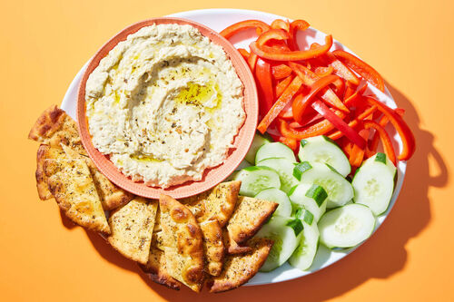 Mezze Platter with Homemade Baba Ganoush