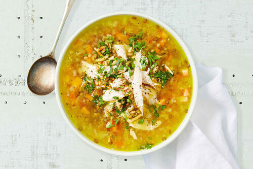 Calorie-Conscious Chicken Breast Lentil Soup